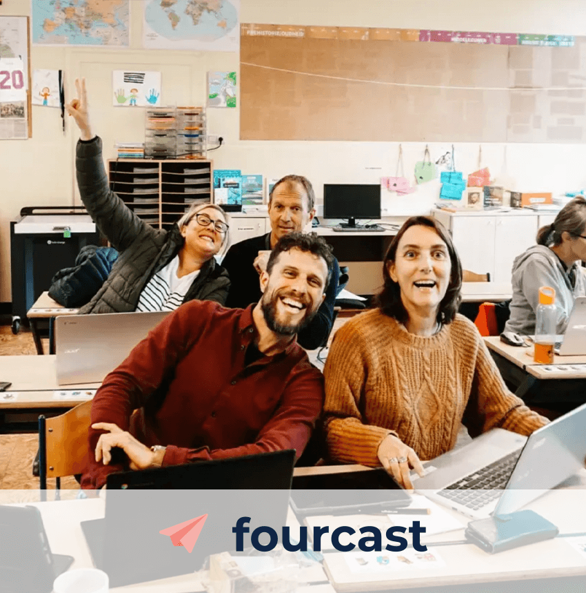 Leerkrachten die een opleiding volgen van Fourcast