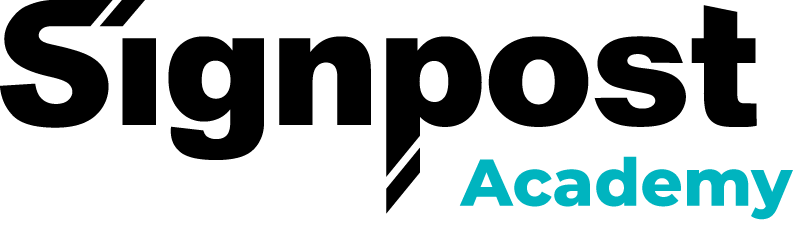log_Signpost_Academy_Black_Green_RGB